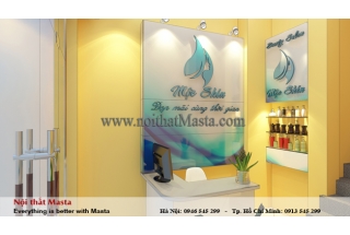 THIẾT KẾ NỘI THẤT CỬA HÀNG SPA - CHỊ HƯƠNG - HÀ NỘI
